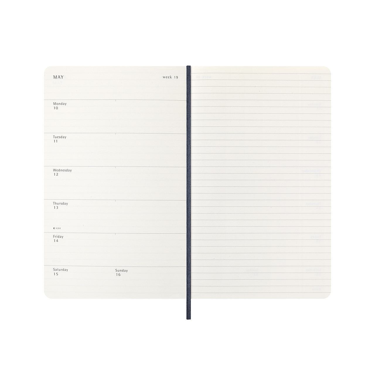 2026-27 18 Month Weekly Notebook Soft Cover Diary Large Sapphire Blue