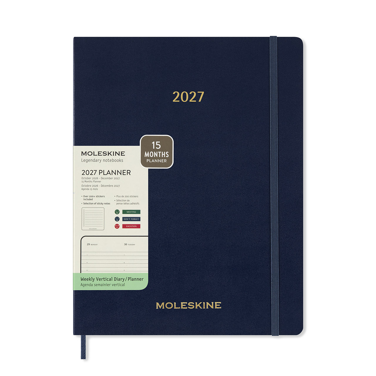 2027 Essential Planner Extra Extra Large Sapphire Blue