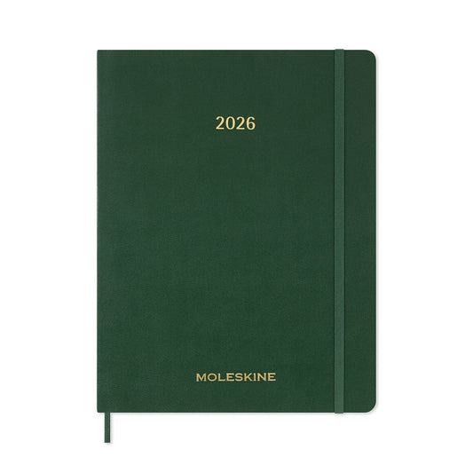 2026 Weekly Vertical Hard Cover Diary Extra Extra Large Myrtle Green