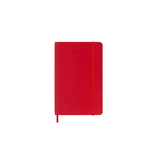 2025 Soft Cover Daily Diary Pocket Scarlet Red