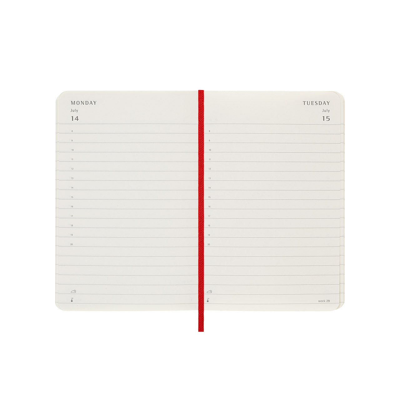 2025 Soft Cover Daily Diary Pocket Scarlet Red