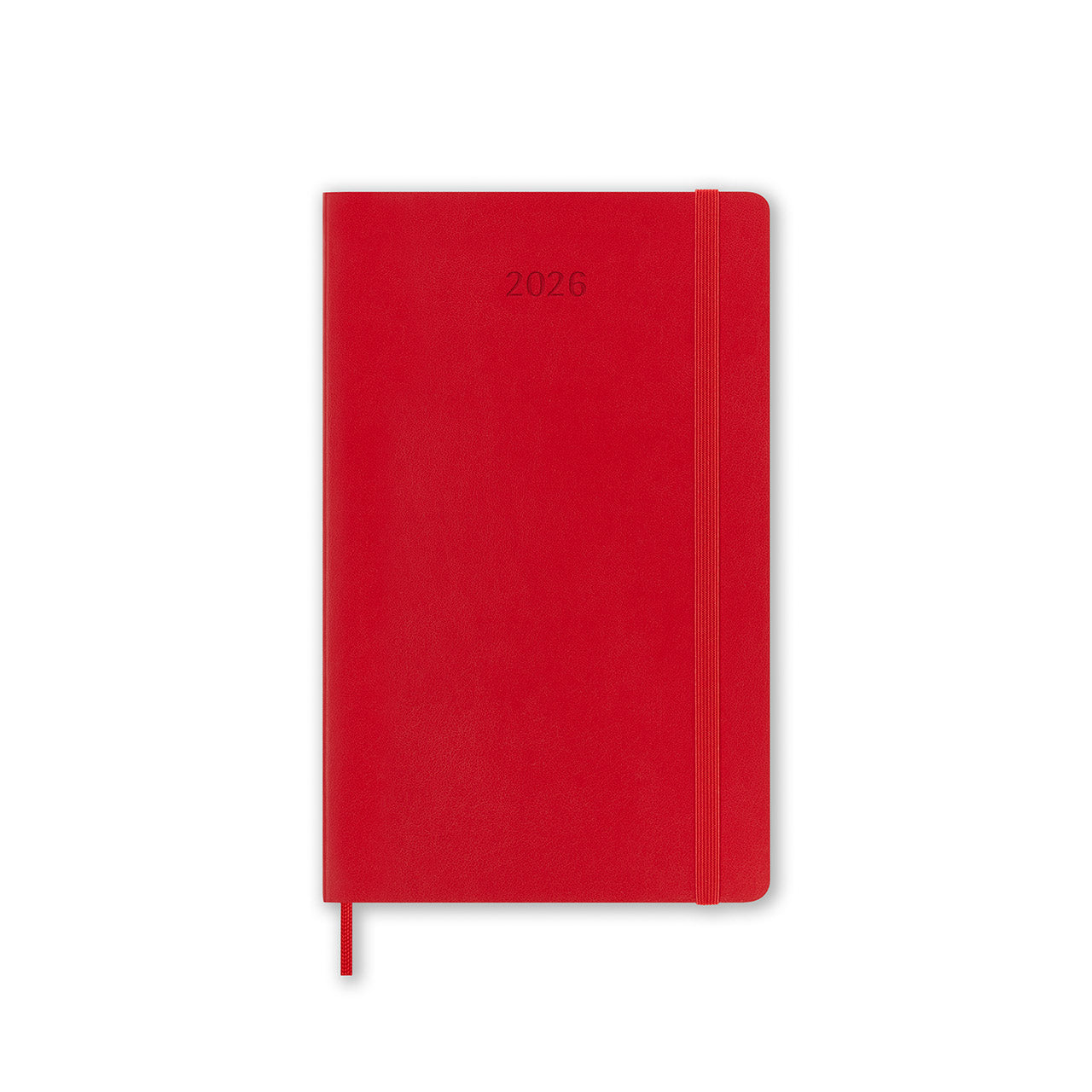 2026 Daily Diary Soft Cover Large Scarlet Red