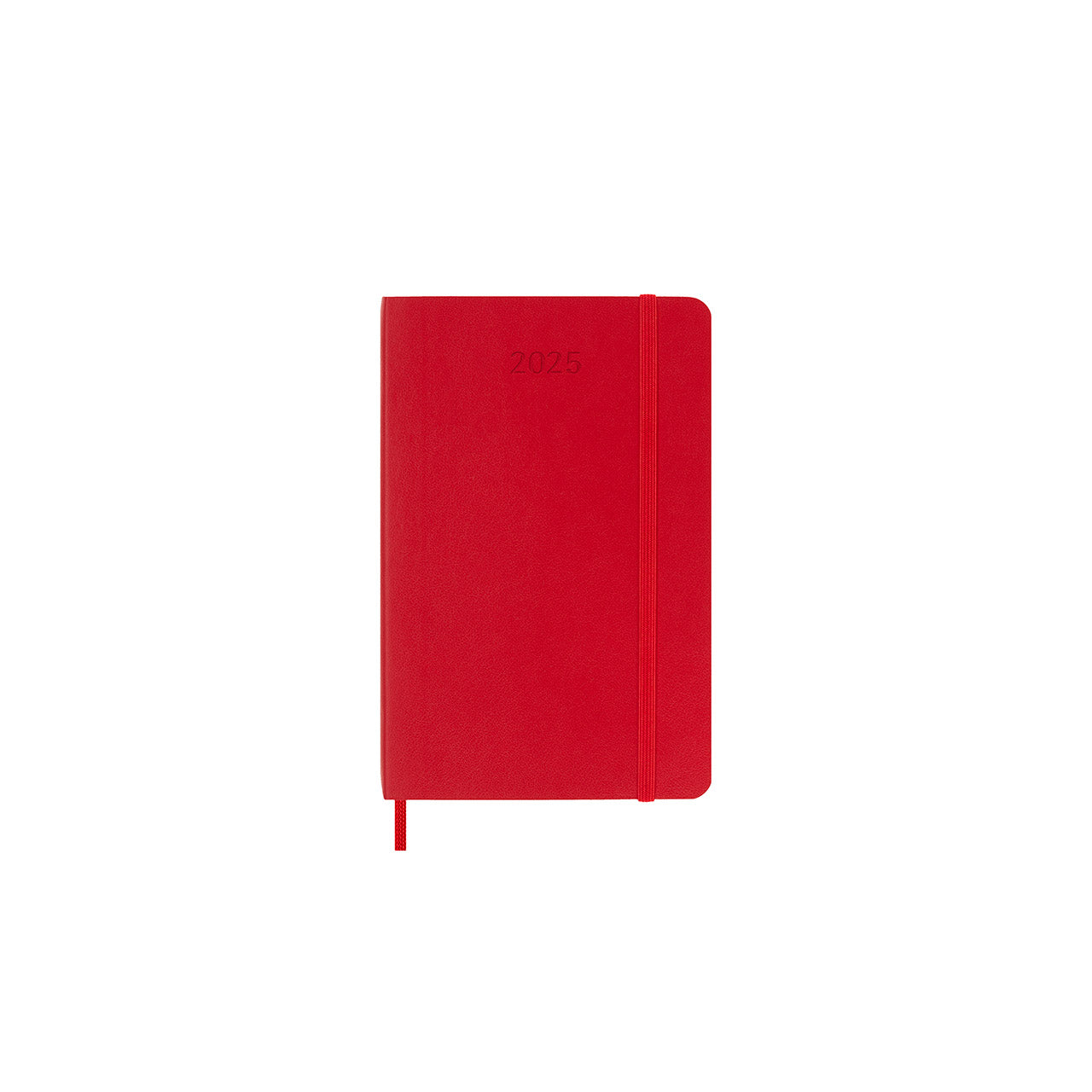 2025 Soft Cover Weekly Notebook Diary Pocket Scarlet Red