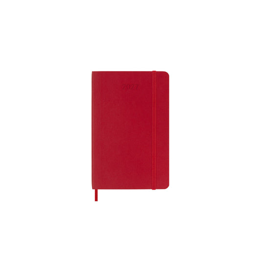 2027 Weekly Diary Soft Cover Pocket Scarlet Red