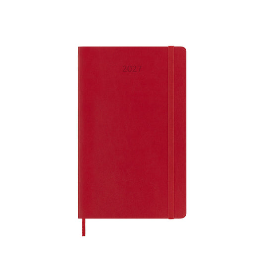 2027 Weekly Diary Soft Cover Large Scarlet Red