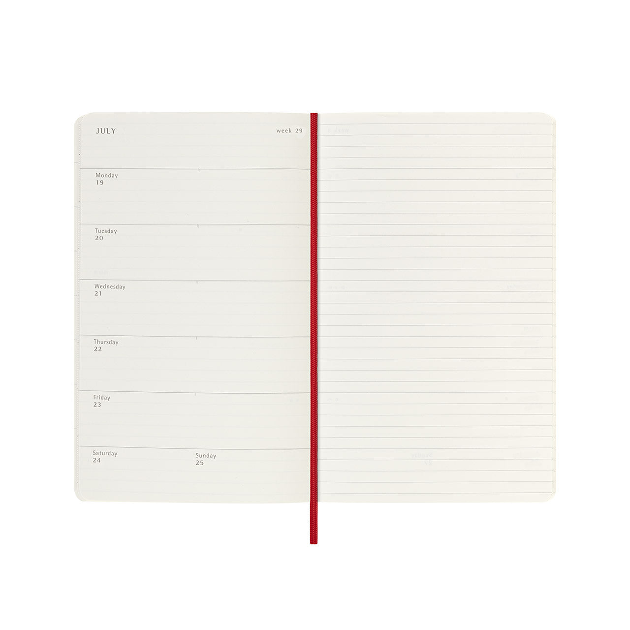 2026-27 18 Month Weekly Notebook Soft Cover Diary Large Scarlet Red