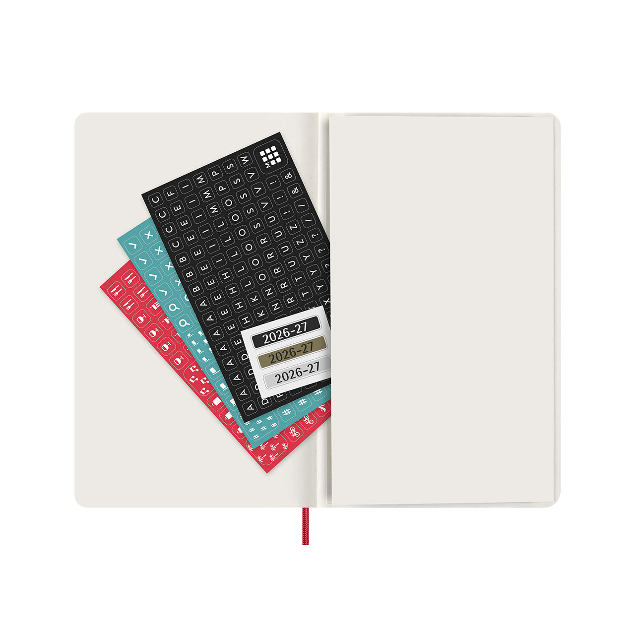 2026-27 18 Month Weekly Notebook Soft Cover Diary Large Scarlet Red