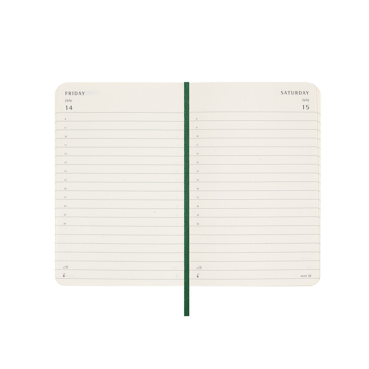 2025 Soft Cover Daily Diary Pocket Myrtle Green