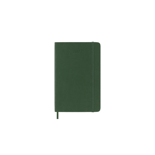2027 Weekly Diary Soft Cover Pocket Myrtle Green