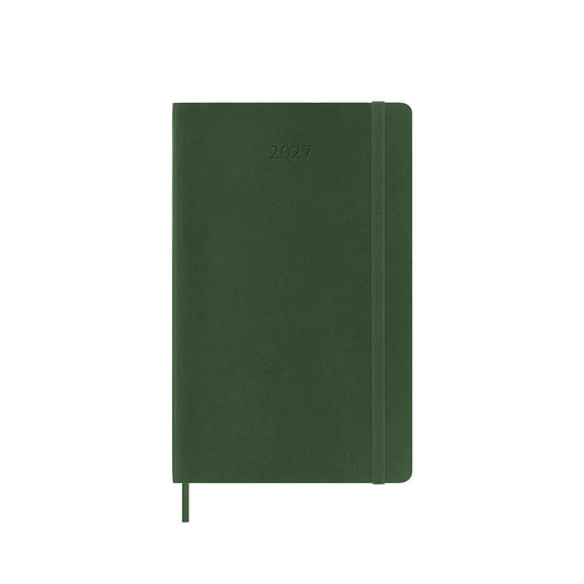 2027 Weekly Diary Soft Cover Large Myrtle Green