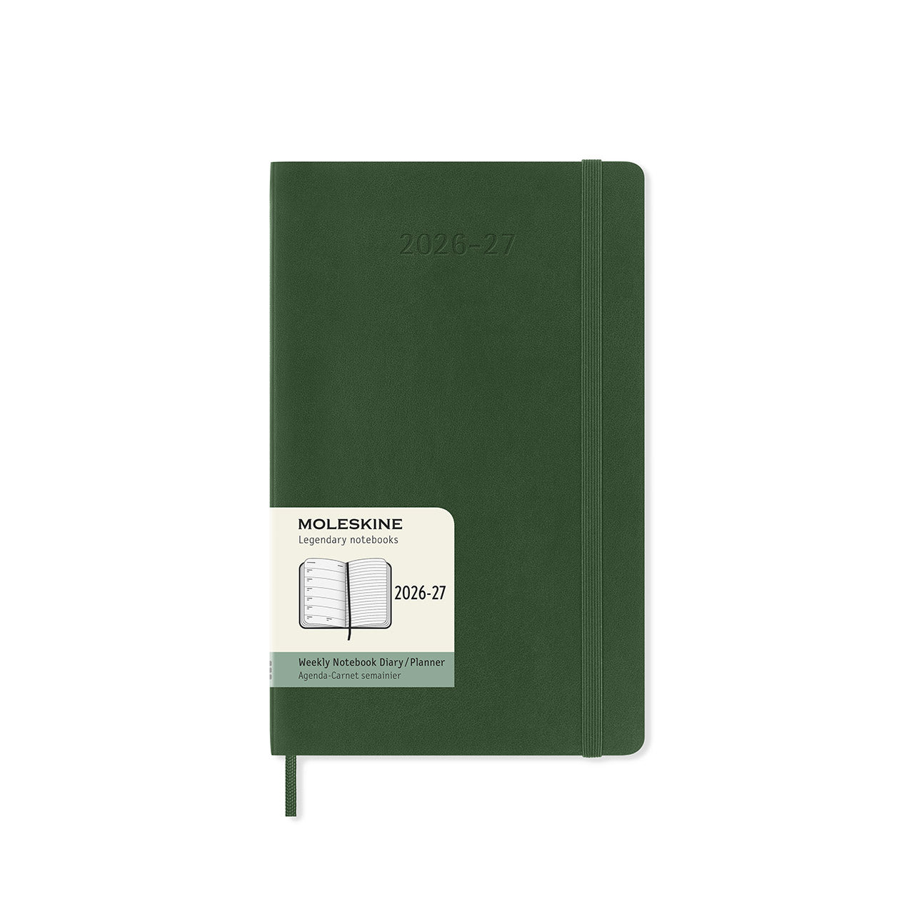 2026-27 18 Month Weekly Notebook Soft Cover Diary Large Myrtle Green