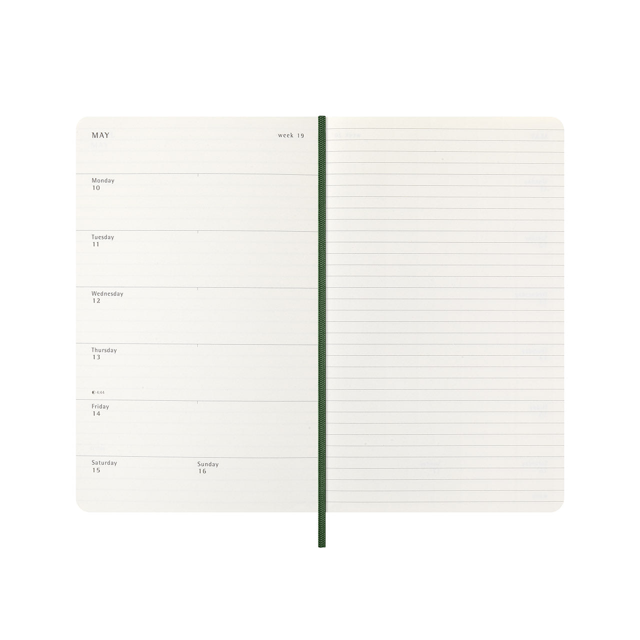 2026-27 18 Month Weekly Notebook Soft Cover Diary Large Myrtle Green