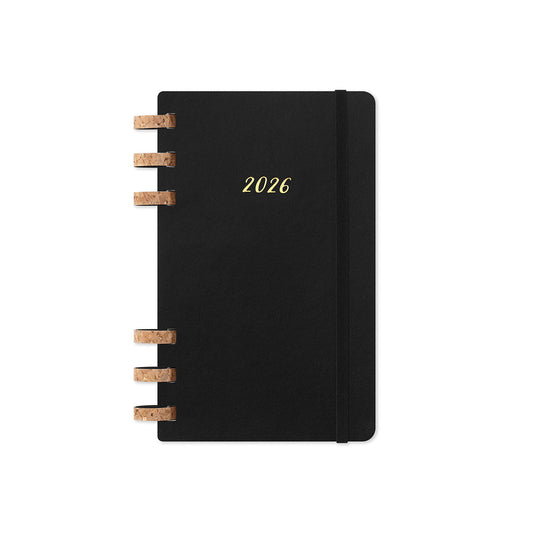 2026 Spiral Weekly Planner Large Black