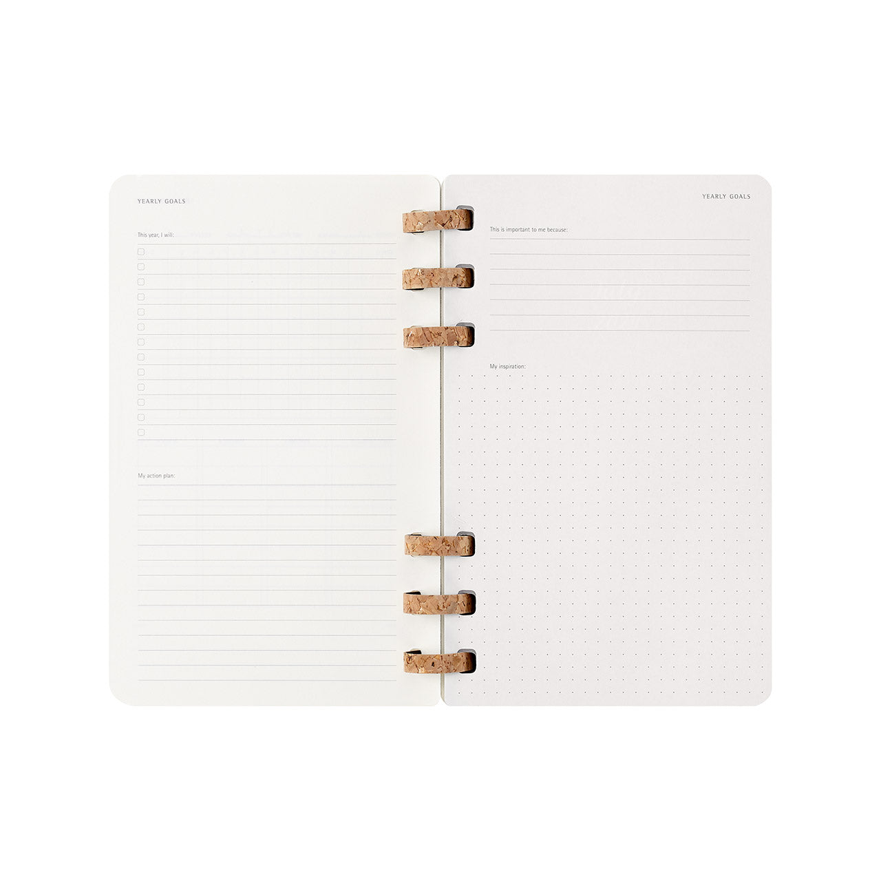 2026 Spiral Weekly Planner Large Almond
