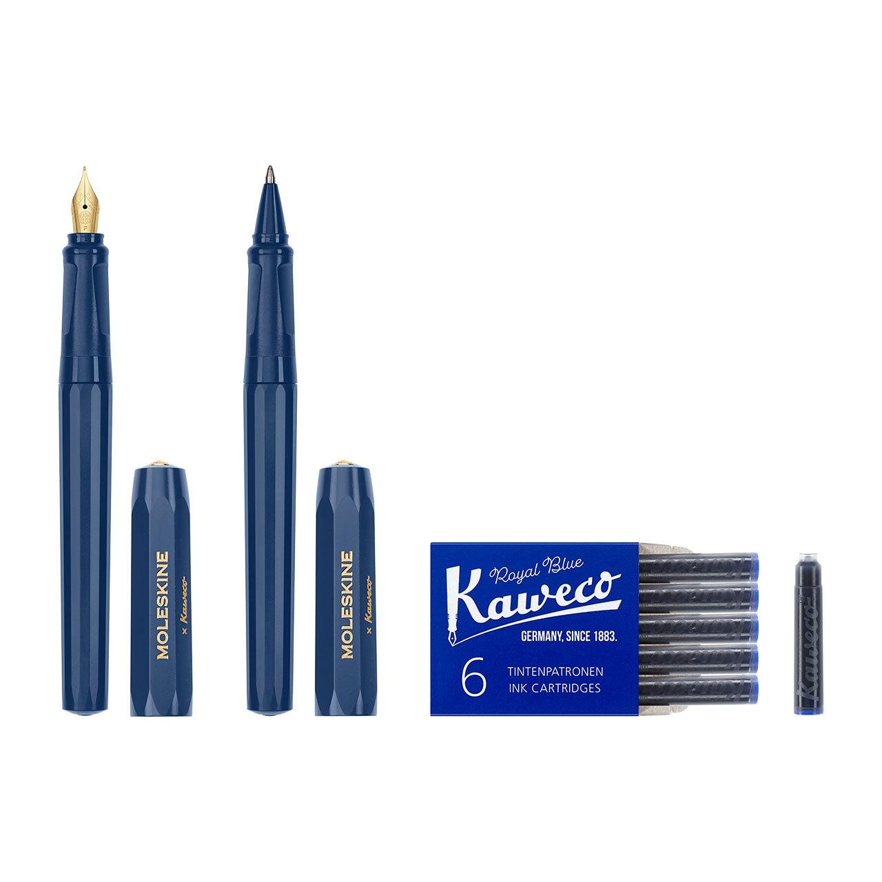 Kaweco Collection Ballpoint and Fountain Pen Set Blue