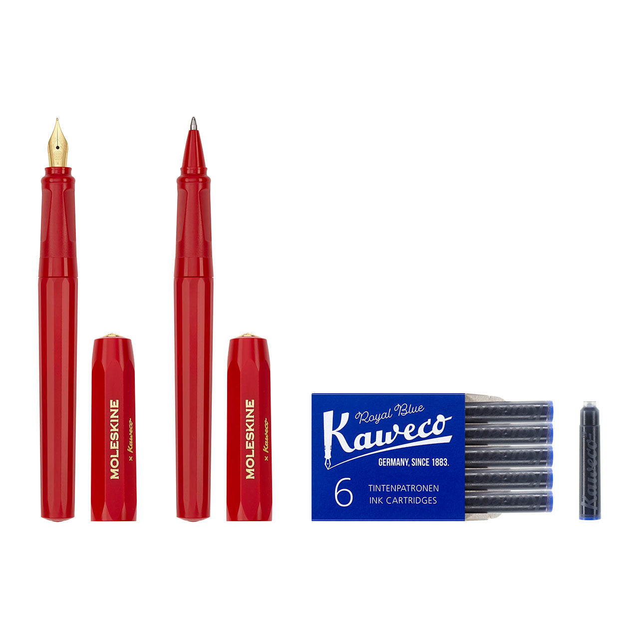 Kaweco Collection Ballpoint and Fountain Pen Set Red