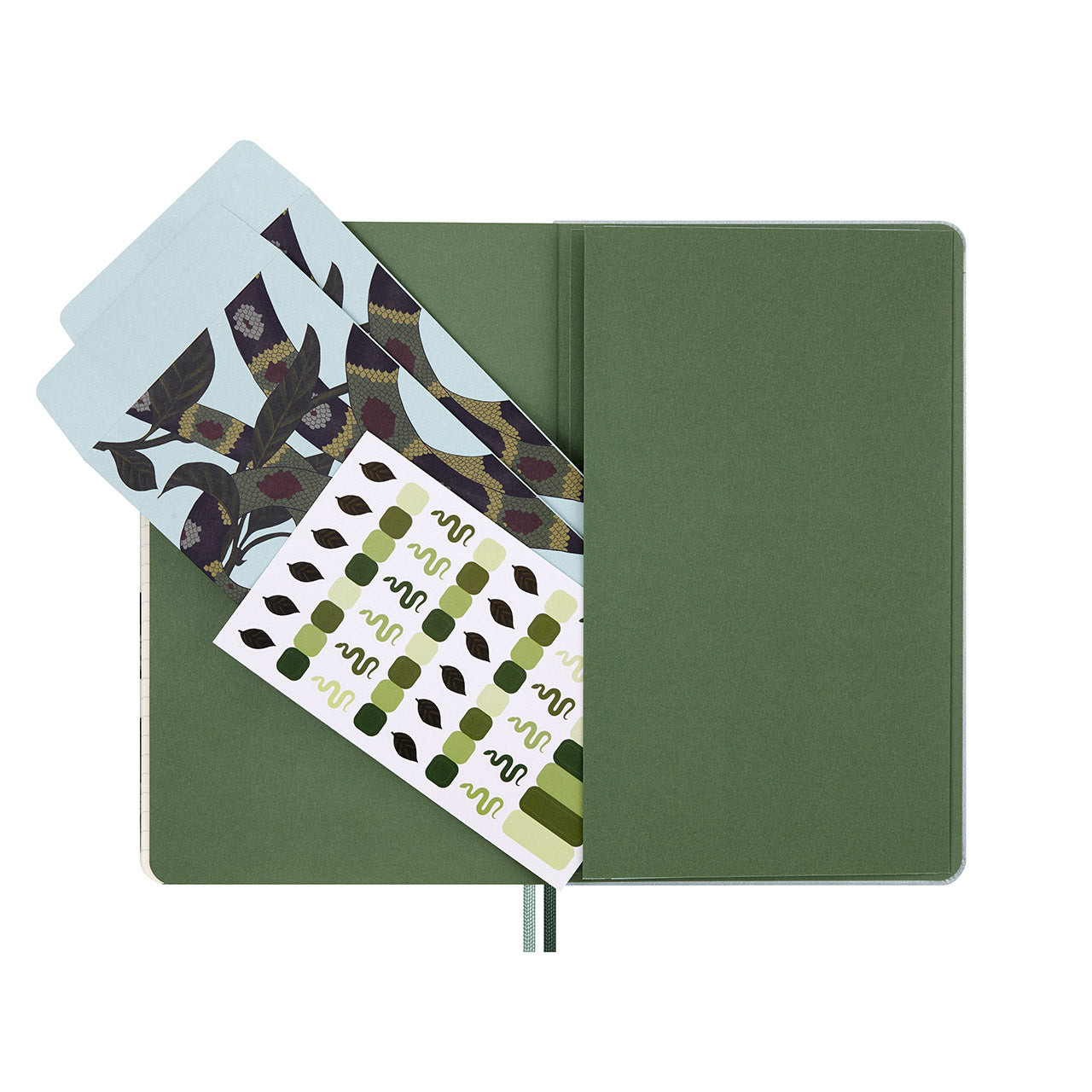 Year of the Snake Leaves Notebook Large