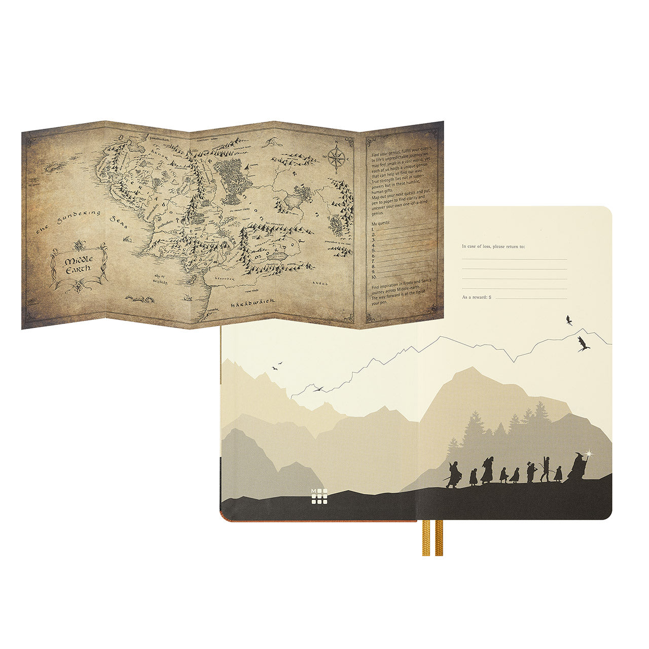 Lord of the Rings Frodo and Sam Boxed Notebook Large