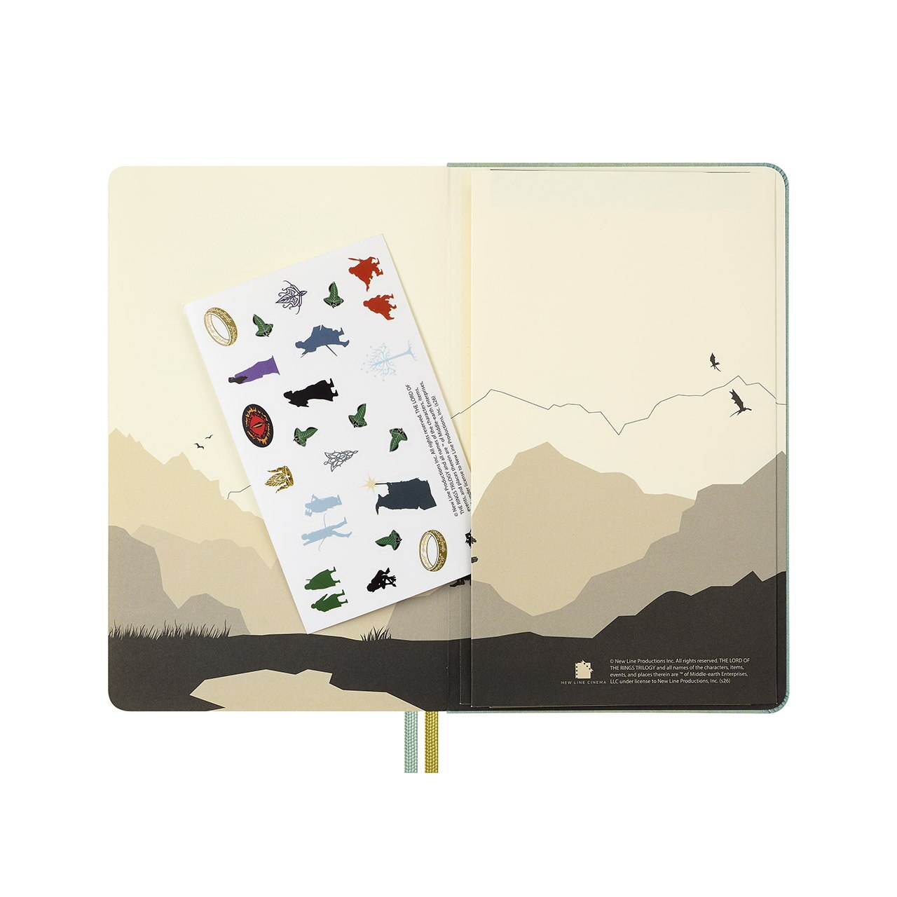 Lord of the Rings Legolas and Gimli Notebook Large