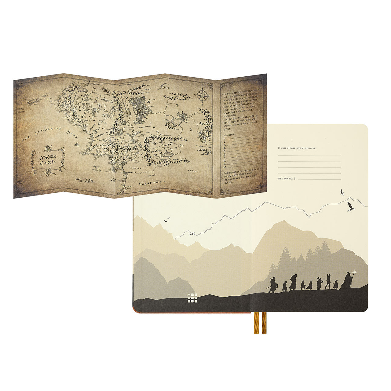 Lord of the Rings Frodo and Sam Notebook Large