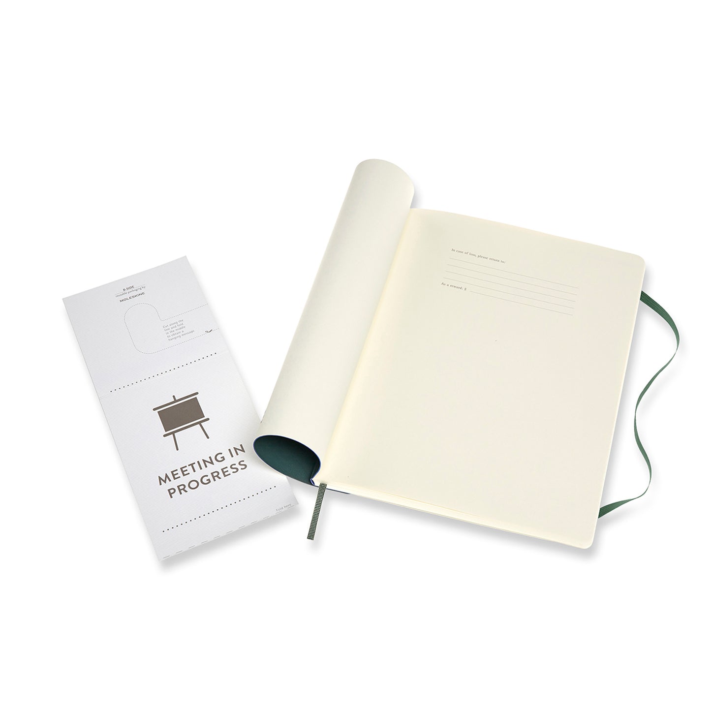 Professional Extra Large Soft Cover Notebook Forest Green
