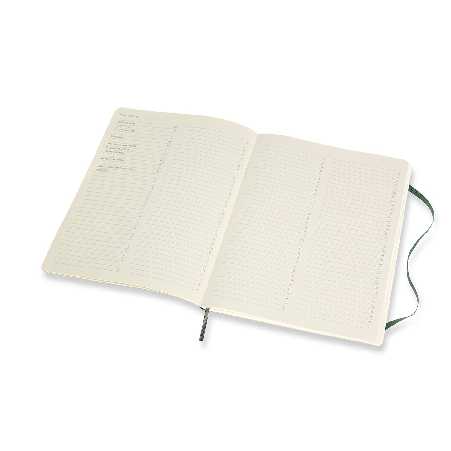 Professional Extra Large Soft Cover Notebook Forest Green