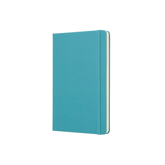 Classic Large Hard Cover Notebook Reef Blue Plain
