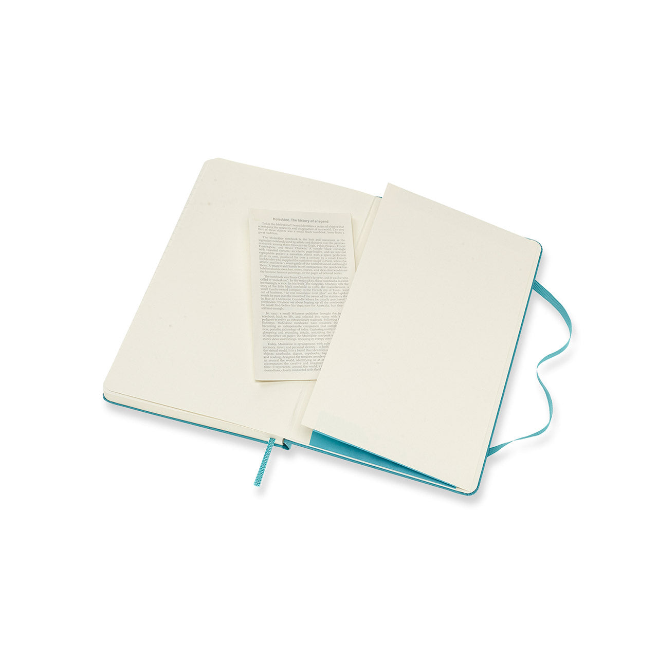 Classic Large Hard Cover Notebook Reef Blue Plain