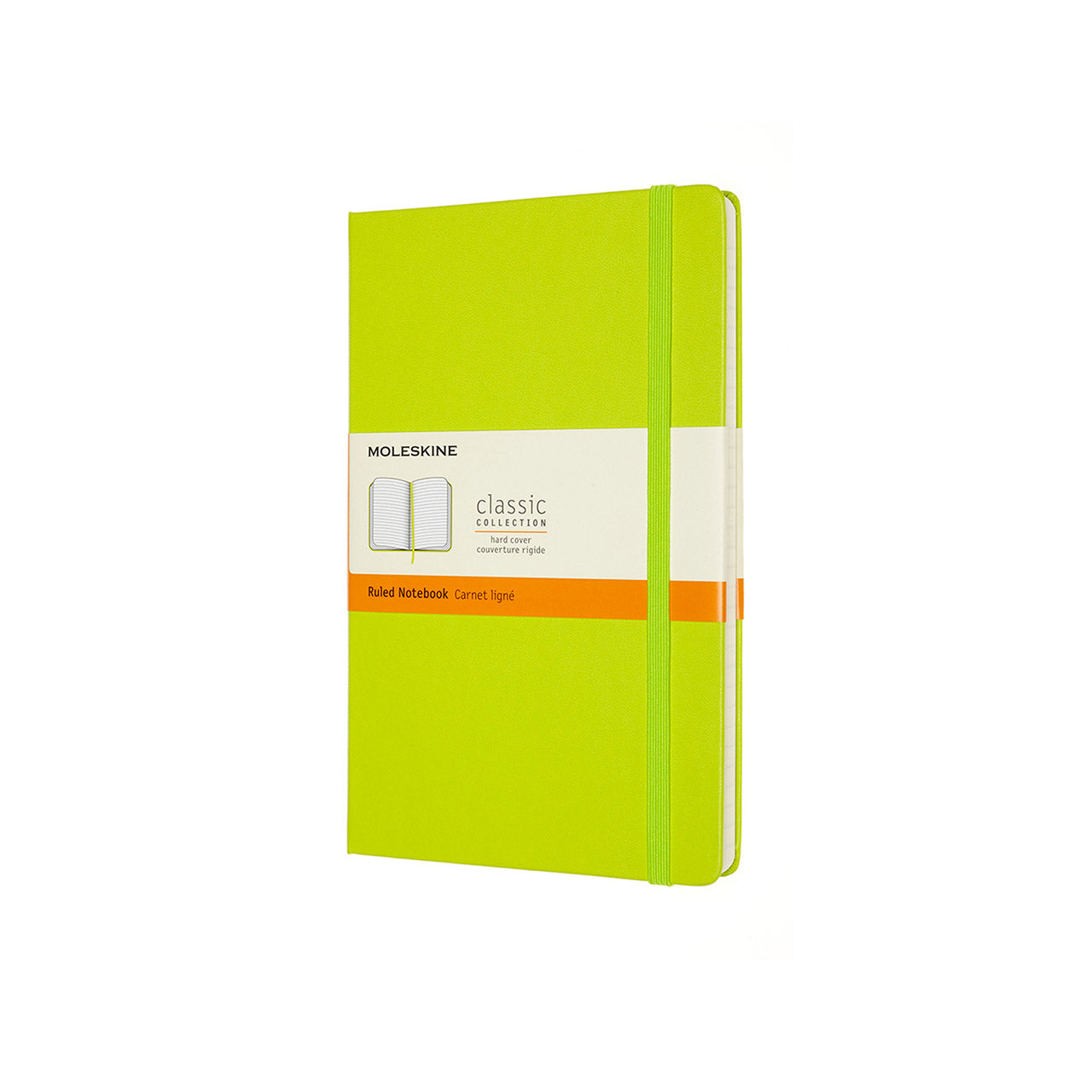 Classic Large Hard Cover Notebook Lemon Green