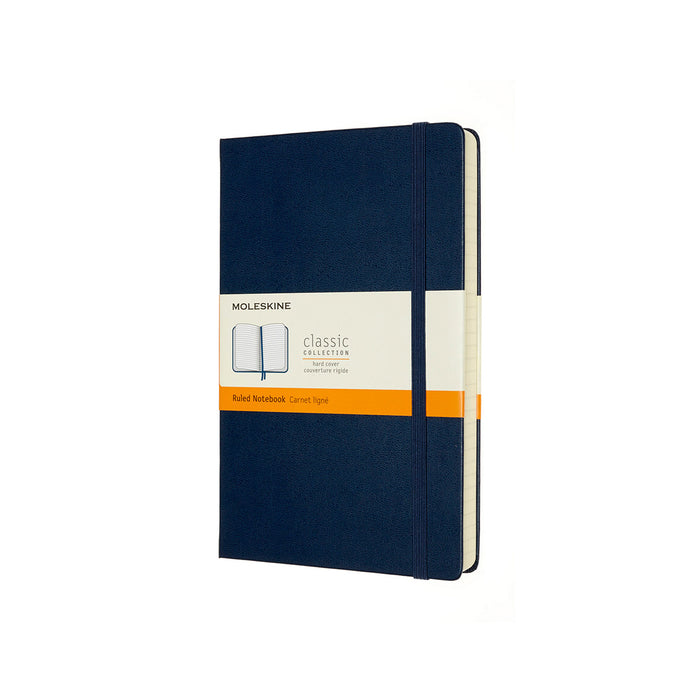 Moleskine Classic Large Hard Cover Expanded Notebook Sapphire Blue ...