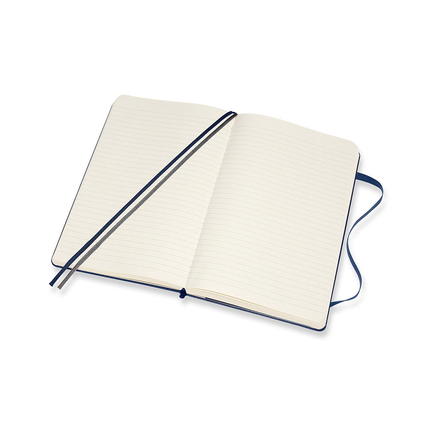 Classic Hard Cover Expanded Notebook Large Sapphire Blue Ruled