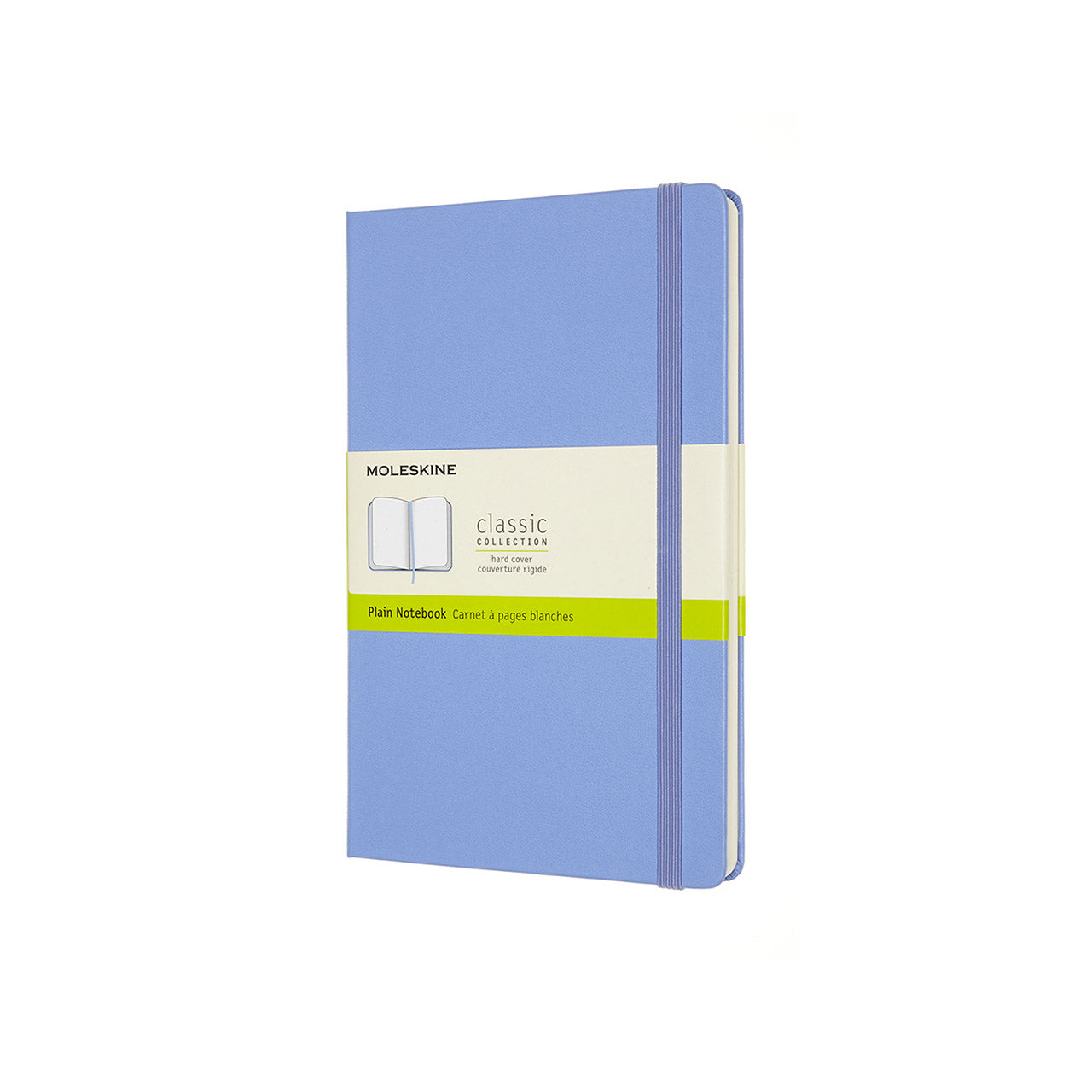Classic Large Hard Cover Notebook Hydrangea Blue