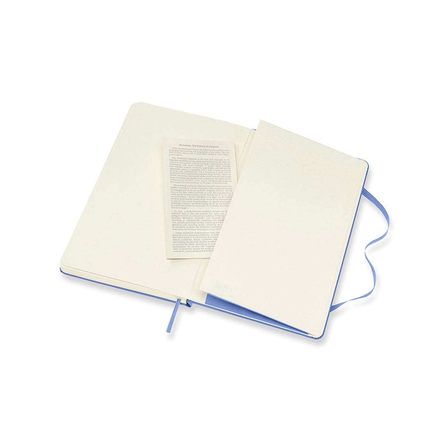 Classic Large Hard Cover Notebook Hydrangea Blue