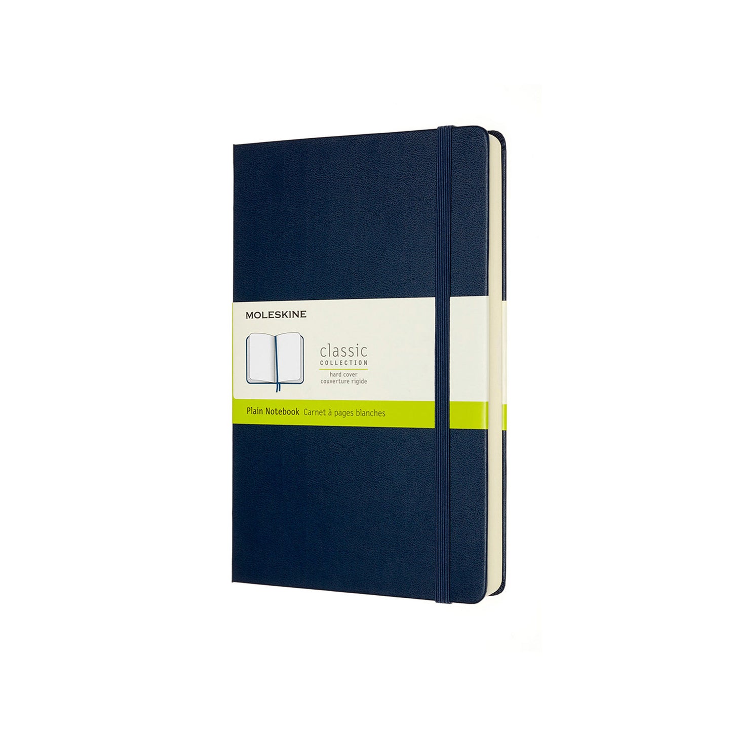 Classic Large Hard Cover Expanded Notebook Sapphire Blue Plain