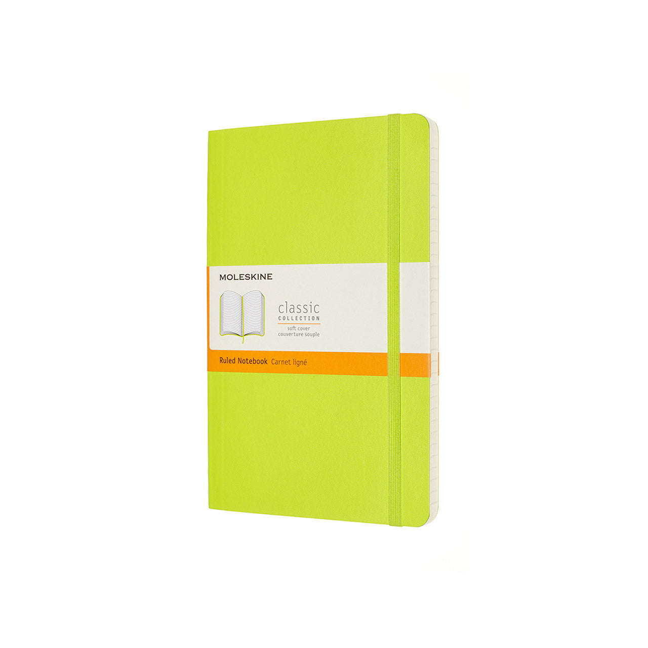 Classic Large Soft Cover Notebook Lemon Green