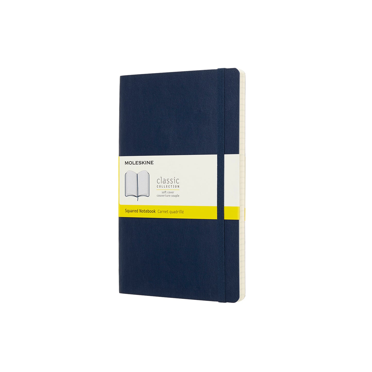Classic Large Soft Cover Notebook Sapphire Blue Grid