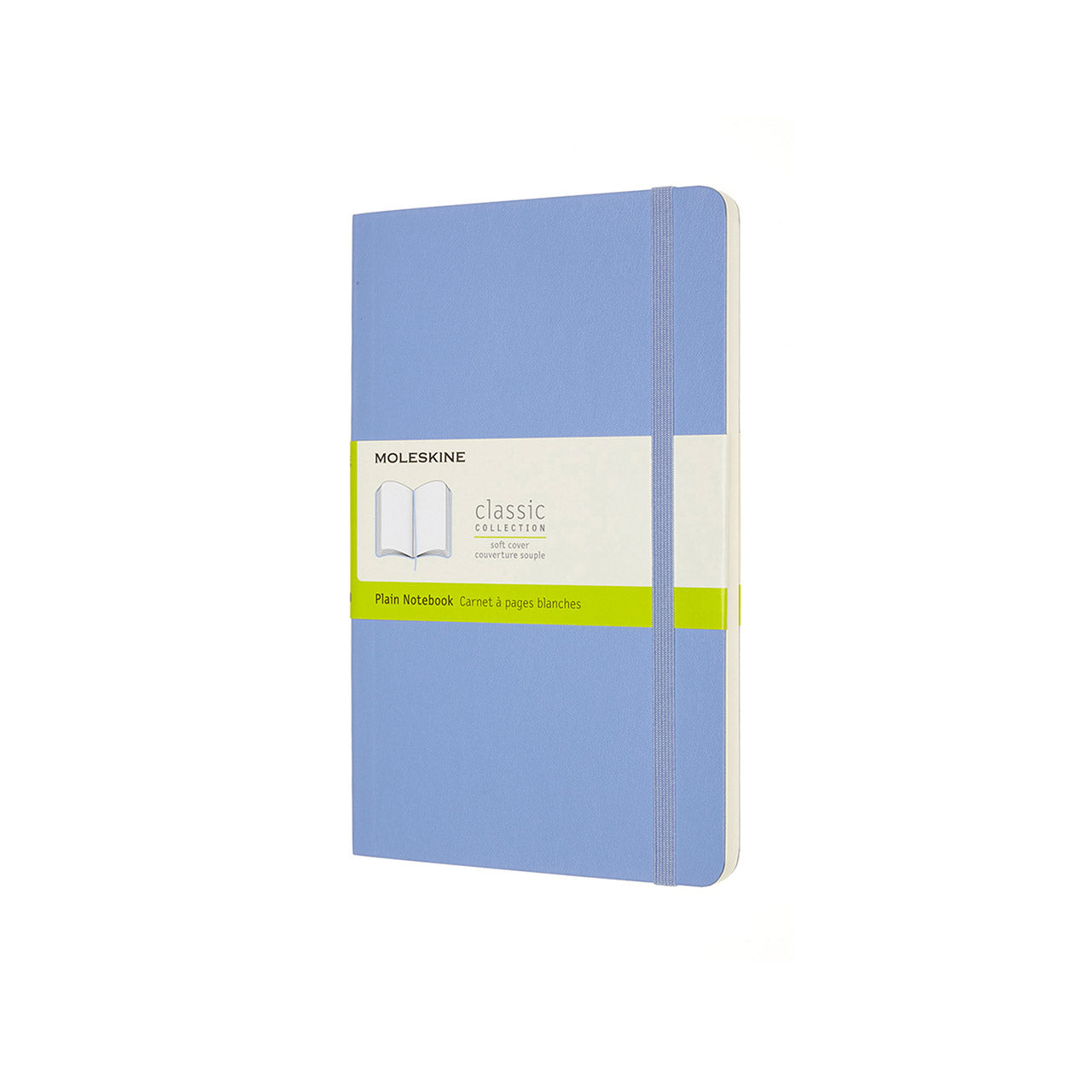Classic Large Soft Cover Notebook Hydrangea Blue