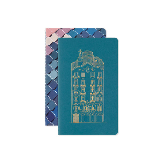 Casa Batllo Collection Antoni Gaudi Cahier Large Notebook Set of 2