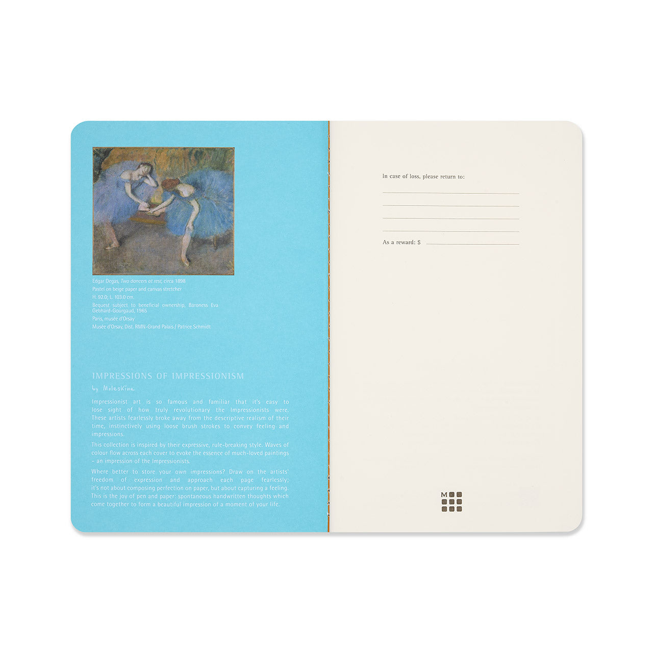 Impressionism Cahier Notebook Set of 2 Large