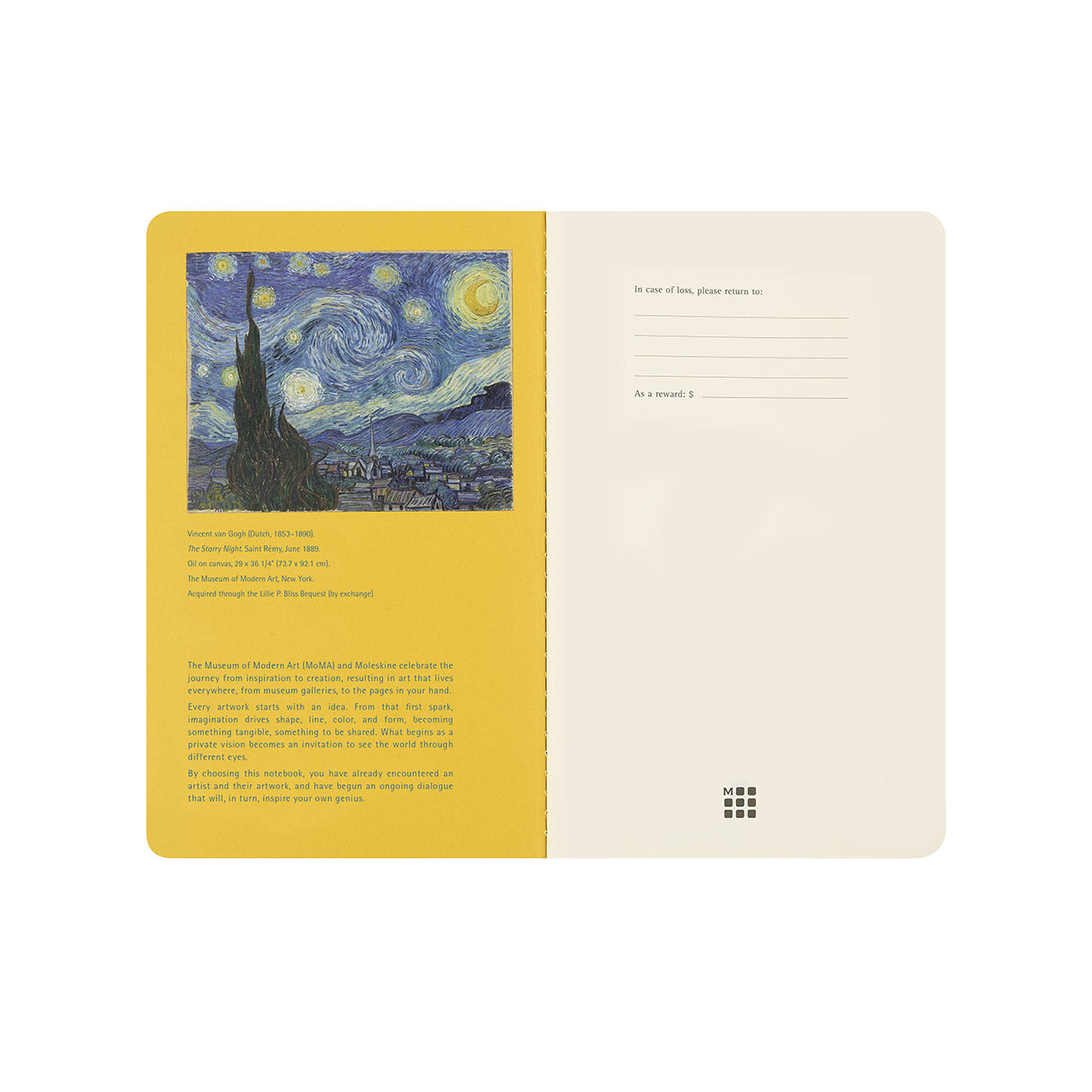 MoMA Van Gogh Limited Notebook Cahier Notebook Set
