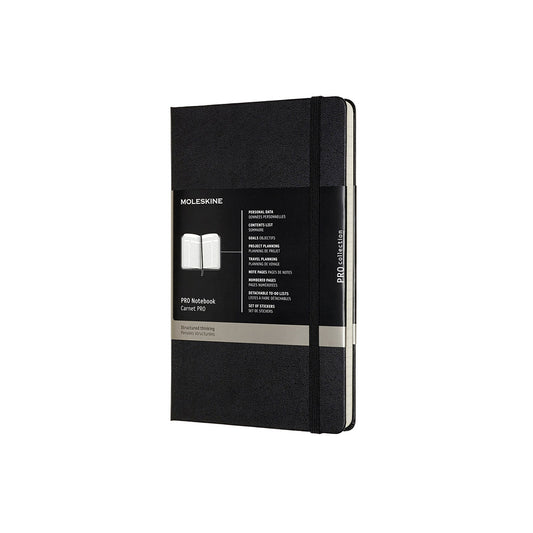Professional Large Hard Cover Notebook Black