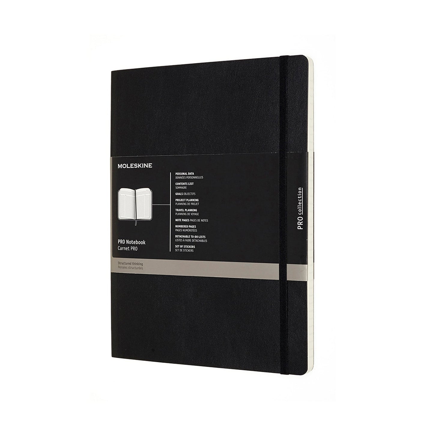 Professional Extra Large Soft Cover Notebook Black